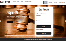 Tablet Screenshot of lawherald.org